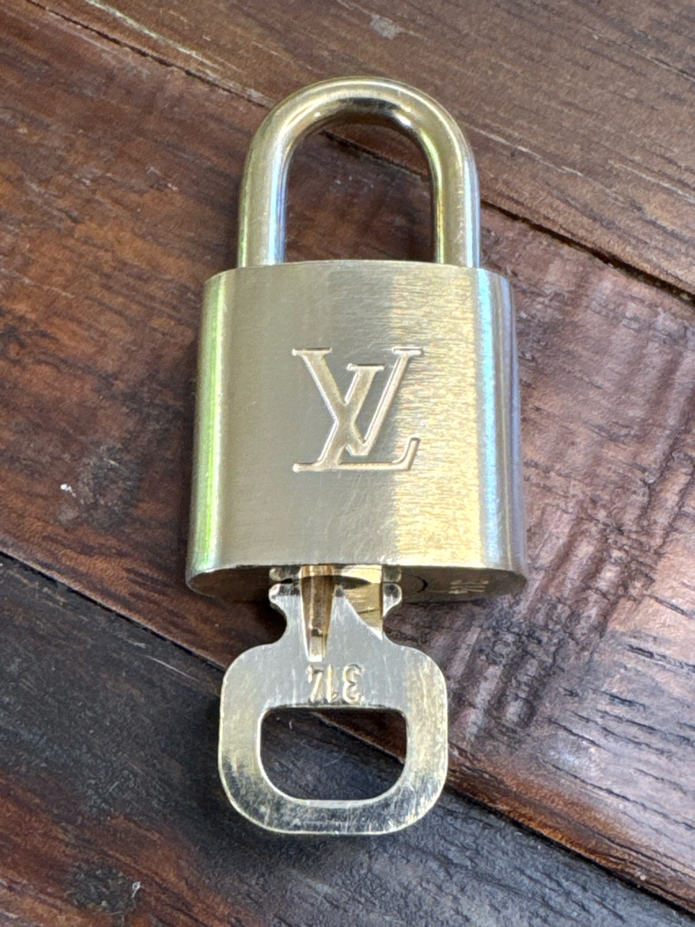 Louis Vuitton Gold Padlock with Key #314 - Picture 2 of 4